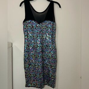 Charlotte Russe Multi Color Sequin Dress